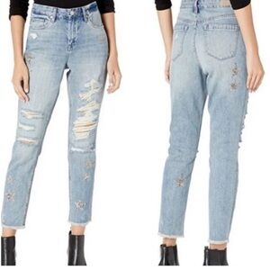Blank NYC Ludlow Star Child High Rise Cropped Boyfriend Jeans Women’s NW…